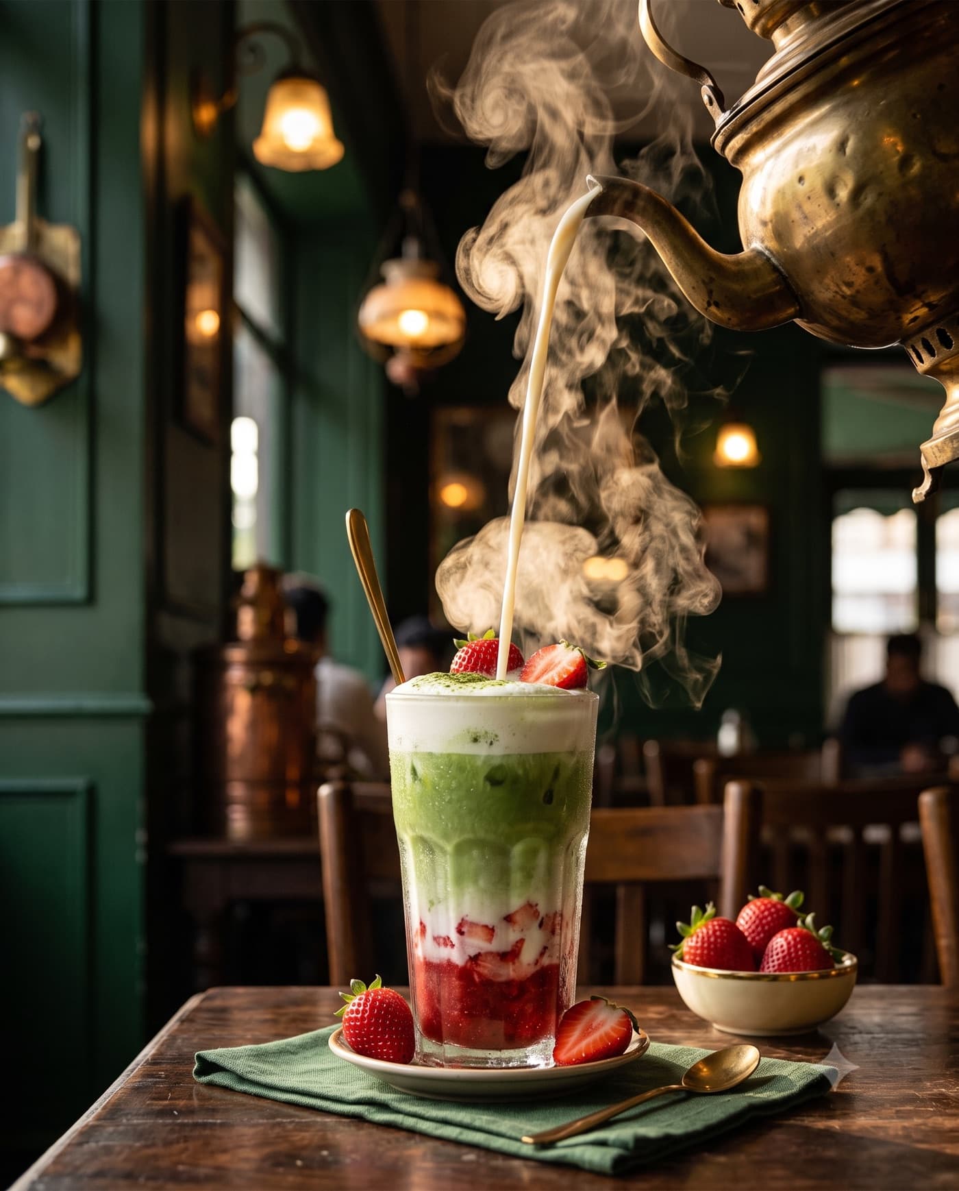 Strawberry matcha